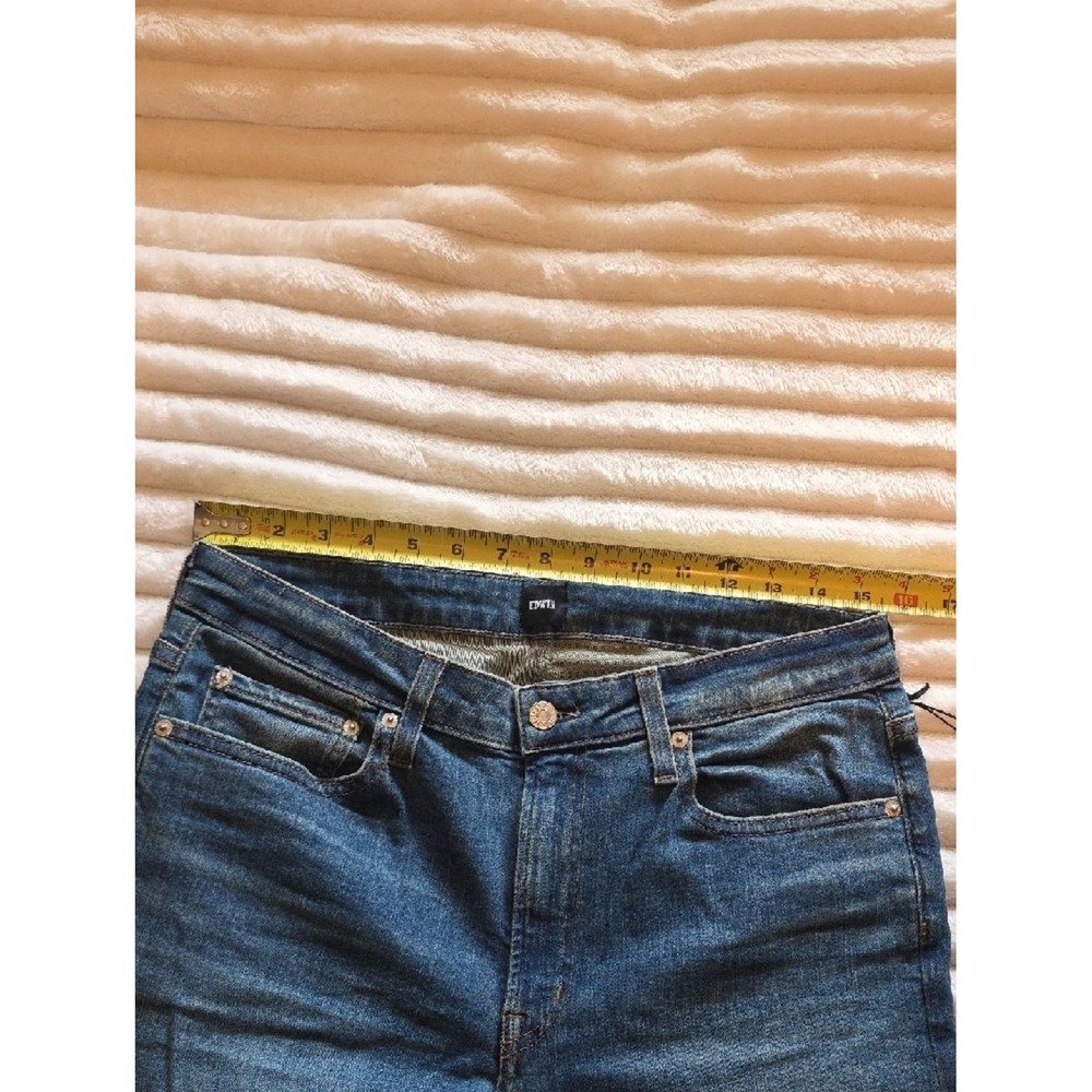 Edwin Lark Flare Jeans Flashback Blue High Rise Denim EW2061ICS Size 30 NEW - Picture 5 of 12